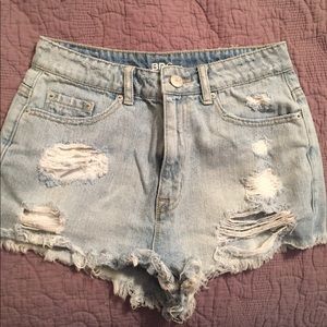 Denim shorts